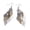 Silver, variant on 1 Pair Lady Earrings Leaf Shape Long Exquisite Creative Drop Earrings for Prom