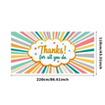 thumbnail image 2 of Colorful Design Appreciation Banner Decorative Floral Thank You Event Decor for Office Party Employee Recognition Celebration, 2 of 7