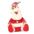 thumbnail image 1 of Juguete de peluche suave, muñecos de peluche de Navidad, figuritas de peluche navideñas para exteriores, interiores, adultos, regalos de fiesta para Papá Noel, 1 of 8