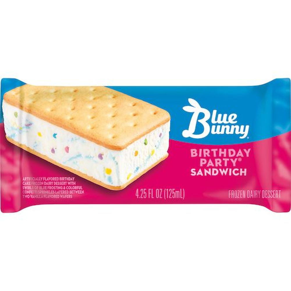 Blue Bunny Birthday Party Sandwich Bar, 4.25 Fluid Ounce -- 24 per case - Walmart.com
