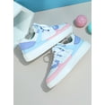 thumbnail image 4 of Women Two Tone Skate Shoes, Lace-up Front Sporty Sneakers, 4 of 4
