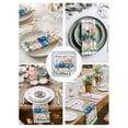 thumbnail image 3 of Blue Plaid Easter Cloth Napkins Set of 4 Reusable Dinner Napkins, Truck Spring Floral Bunny Animals Cocktail Napkin Washable Table Napkins for Wedding/Holiday Party/Baby Shower 20"x20", 3 of 7