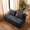 Gray, variant on CQHXIAO Modern Corduroy No-Legs Loveseat Sofa, Compressed 2-Seater for Home Interiors, Black