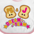 thumbnail image 4 of Inktastic Dream Team Peanut Butter and Jelly Boys or Girls Baby Bib, 4 of 4