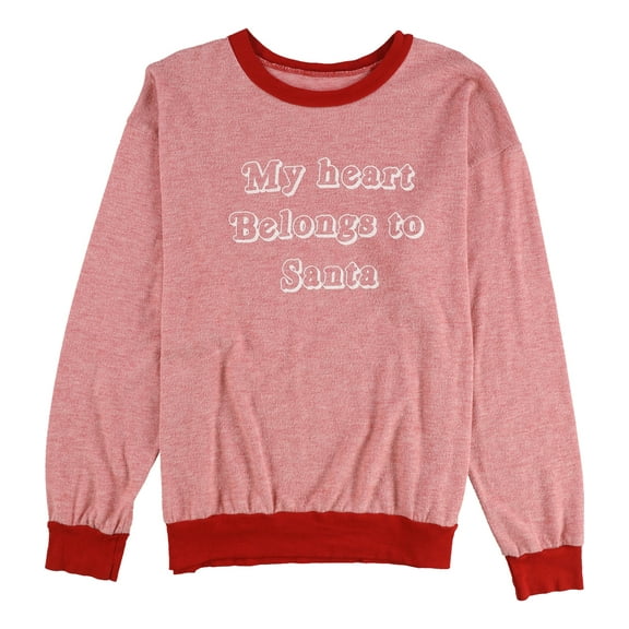 Tags Weekly Womens My Heart Belongs Sweatshirt, Red, Medium