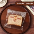 thumbnail image 3 of Paquete de 200 bolsas de regalo de pan y galletas de caramelo transparente de plástico autoadhesivo DIY, fiesta, cumpleaños, boda, Halloween, Navidad, 3 of 5