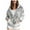 Gray, variant on BOBOGOJP Womens Active Long Sleeve Tie-dye Gradient Zip up Hoodie with Plus Size Purple for Size 3XL