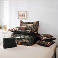 thumbnail image 6 of Castle Fairy Kids Safari Bear Deer Twin Bedding Sets,Maple Leaves Bedding Comforter Set, 6 of 8