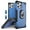 Blue, variant on Tri-Shield 2.0 Compatible with iPhone 12/ 12 Pro 6.1" Rugged Case Cool Ventilation with Removable Ring Kickstand for Magnetic car mountOpen Port Ready Bike Mount -Blue