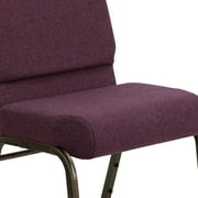 Flash Furniture Hercules Series Upholstered Padded Event Chair for Churches and Venues, Dark Gray