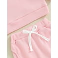 thumbnail image 6 of Infant Baby Girls Outfit, Long Sleeve Crew Neck Sweatshirt Sweatpants Headband Outfit, 6 of 7
