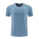 thumbnail image 2 of Tops para hombre, blusas y camisas de cuello redondo y manga corta para hombre, camiseta informal de solapa de color liso a la moda para hombre, blusa de cuello redondo y manga corta para hombre., 2 of 8