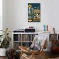 thumbnail image 4 of Art.com Las Vegas, Nevada - Retro Skyline (no text) Stretched Canvas Print Wall Art by Lantern Press, 24" x 36", 4 of 4