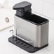 thumbnail image 2 of Dispensador de Jabón de Cocina con Soporte para Esponja, Organizador de de Acero Inoxidable, Dispensador de Jabón para Platos A Prueba de Óxido, 2 of 6