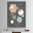 thumbnail image 2 of Designart ' Geometric hexagons Pattern IV ' Transitional Framed Canvas, 2 of 3