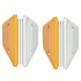 thumbnail image 1 of Kit de señal reflectante de seguridad vial con soportes dobles trapezoidales amarillos y blancos para orientación de tráfico, 1 of 8