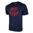 thumbnail image 1 of Barcelona - Navy Team Crest Poly Cotton T-Shirt, 1 of 1
