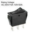 thumbnail image 3 of Boat Rocker Switch Toggle Switch for Boat Car Marine 3pins ON/ON AC 250V/15A 125V/20A,, 2pcs, 3 of 4