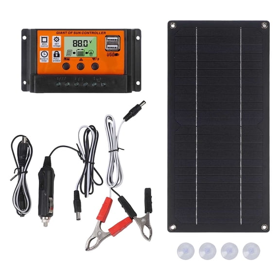 600W 18V Solar Panel Kit 100A Suitable for RV Camping and Off-Grid Power Supply