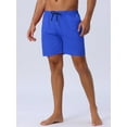 thumbnail image 2 of DARING DIVA Men's Elastic Waist Drawstring Surfing Board Shorts 36 Blue, 2 of 6