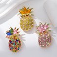 thumbnail image 4 of SIEYIO Lightweight Alloy Brooch Pineapple Fruit Symbol Passion Vitalities Style Badge, 4 of 9