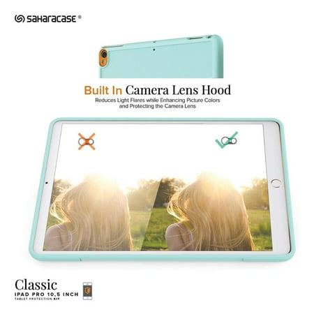 SaharaCase - Classic Case with Glass Screen Protector for Apple® iPad® Pro 10.5" and iPad® Air 10.5" (2019) - Aqua