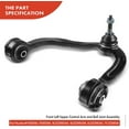 thumbnail image 6 of A-Premium Left Front Upper Control Arm and Ball Joint Assembly Compatible with Ford F-150 F150 2004-2020 Expedition 2007-2021 Lincoln Navigator 2007-2022 Mark LT 2006-2008# CK80306, 6 of 9