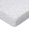SheetWorld Fitted 100% Cotton Percale Play Yard Sheet Fits BabyBjorn Travel Crib Light 24 x 42, Grey Dot
