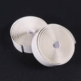 thumbnail image 4 of 1 Set PU Leather Shock-absorbing Handlebar Tape Wrap Punching Non Belt Handlebar Ribbon Strap for Outdoor Bikes (White), 4 of 6