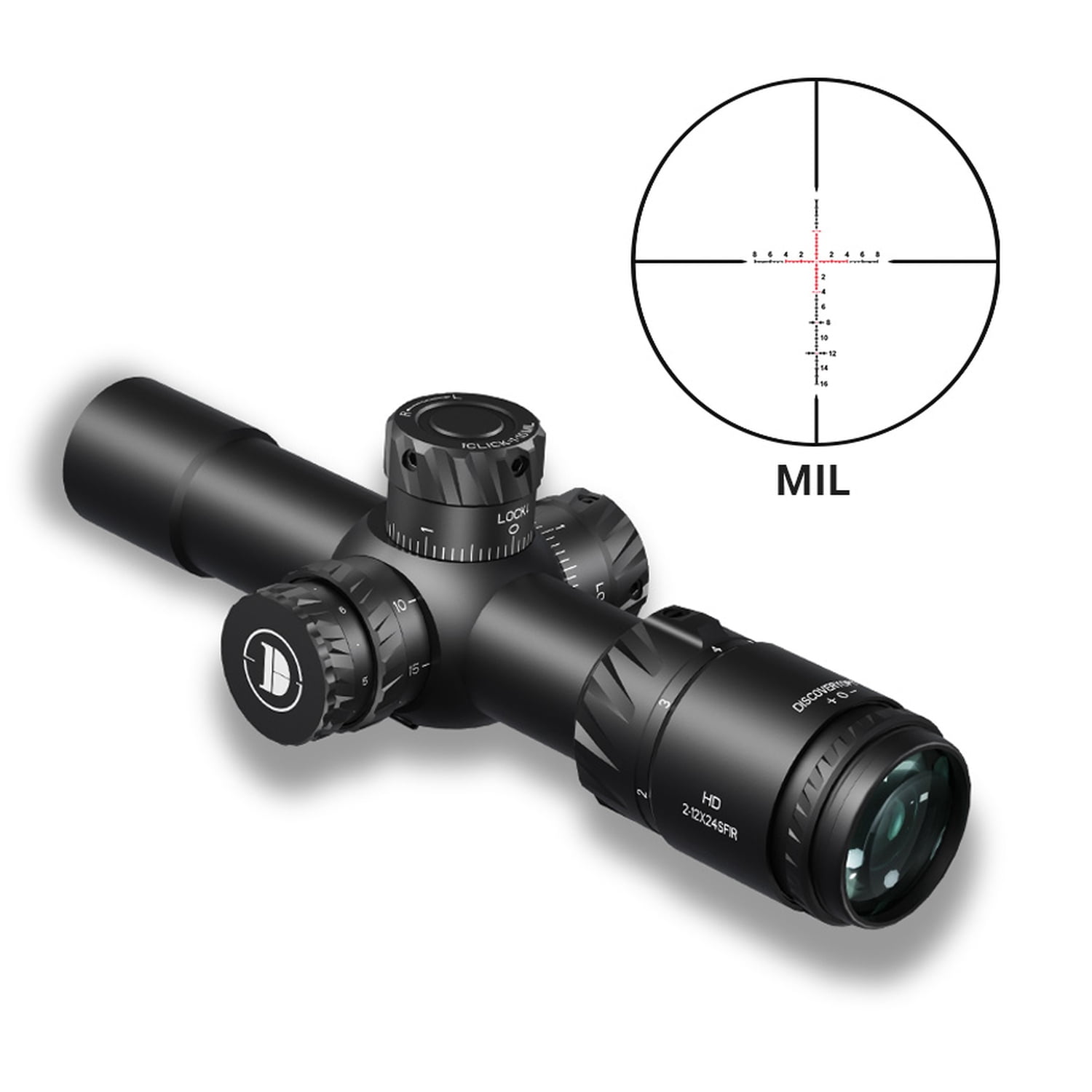Vortex Optics CF2-31047 Crossfire 1x24 Muzzleloader Scope, 2.5 cm