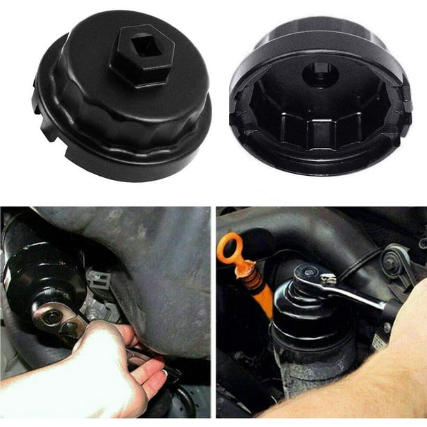 Oil Filter Cap Wrench Removal Tool 64mm 14 Flute for Lexus Toyota