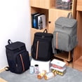 thumbnail image 4 of Mochila de almuerzo a prueba de fugas de gran capacidad de 18L Bolsa térmica grande Picnic Bolsa aislante fresca y cálida Bolsa de hombro para almacenamiento de alimentos y bebidas al aire libre, 4 of 7
