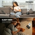 thumbnail image 4 of Alarm Clock with FM Radio for Bedroom, Digital Clock with 2 Charging Port and 11 Colors Night Light, Adjustable Volume & LED Display, 0-100% Dimmer & Snooze for Deep Sleepers, Sleep Timer, Home Office, 4 of 8
