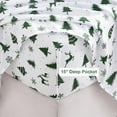 thumbnail image 4 of Twin Size Sheet Set Paisley Printed Bed Sheets for Single Bed Piece Microfiber Fitted Sheet with ” Deep Pocket & Straps Patterned Bedding Sheets & Pillowcase Set, 4 of 9