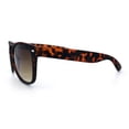 thumbnail image 6 of Rubberized Matte Tortoise Iconic Classic Horn Rim Hipster Sunglasses [Gradient Brown], 6 of 8
