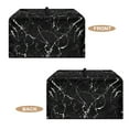 thumbnail image 6 of FOR U DESIGNS Black Marble Pattern Microwave Oven Cover Uv Protection Microwave Dust Covers Protector Portable Machine Protector Decorative in Home and Office-L, 6 of 8