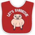 thumbnail image 3 of Inktastic Let's Barbecue White Text Boys or Girls Baby Bib, 3 of 4