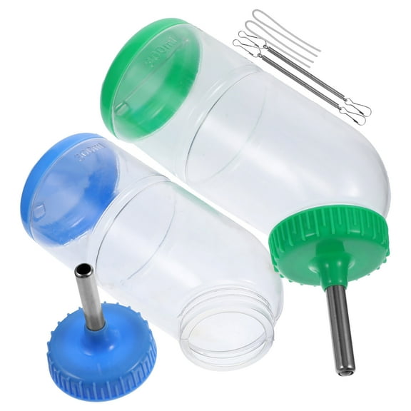 2 Pcs Large Rabbit Water Bottle Dog Fountain Pet Chinchilla Drinking