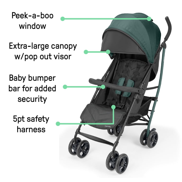 travel double stroller Nuna DEMI Next + Rider Board Stroller