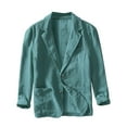 thumbnail image 1 of Men's Business Casual Suit Jacket Loose Fit Fashion Solid Color Layering Top, 1 of 7