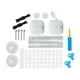thumbnail image 1 of Kit de soporte para arco de globos ajustable, marco para arco de globos, soporte para plantas, estable Base redonda blanca, 1 of 9