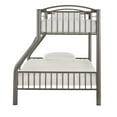 thumbnail image 4 of Weston Home Visalia Kids Metal Twin over Full Bunk Bed, Gray, 4 of 8