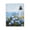 Blue Hydrangea Lighthouse Seascape, variant on Stupell Industries Traditional Lighthouse Surrounded by Hydrangeas Black Framed Giclee Art, 11 x 14, by Arlington Prints