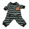 thumbnail image 1 of Striped Dog Pajamas with Ribbed Cuffs, Open Tummy Design, Premium Fabrics - Suitable for a Wide Range of Scenes, 1 of 8