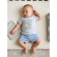 thumbnail image 4 of BemeyourBBs Toddler Baby Boy Summer Clothes Infant Baby Boys Outfit Daddy's Copilot Letters Helicopter Embroidered Striped Short Sleeve T Shirt Tops and Shorts 2 Pcs Set, 4 of 9
