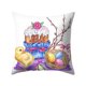 thumbnail image 2 of Funda de cojín para decoración del hogar de piel de melocotón con corona de acuarela de conejito de Pascua Wmkox71yii hfskjfh64, 2 of 2