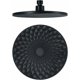 thumbnail image 1 of Tête de Douche, Ronde 9 Pouces Pommeau Douche Fixes ABS Tête de Douche Pluie Economie d'eau Haute Pression Pomme de Douche Pluie, G1/2 Connexion,noire, 1 of 5