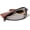Redbrown, variant on Double Eyeglass Glasses Case, Soft PU Leather Travel Sunglasses Organizer Pouch Bag with Zipper for Men Women