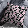 thumbnail image 2 of Homewish Wild Cheetah Pattern Fabric by the Yard 1 Yard,Woodland Animal Leopard Home Decor Fabric by the Yard,Pink Black White Sewing Fabric For Boys Girls,Super Cozy Room Decor, 2 of 6