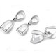 thumbnail image 3 of 2 Piezas Adabele Auténtica Plata De Ley 925 Hipoalergénica Colgante Pellizco Accesorios De Joyería 0.709 In Conector De Clip De 2 Puntas Para Mujeres Y Hombres Fabricación De Joyas Ss73-5, 3 of 5